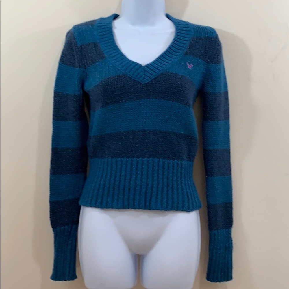 American Eagle V-Neck Long Sleeve Sweater Size M